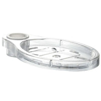 Porte-Savon Transparent en Acrylique pour Barre de Douche 19, 22 ou 25 mm