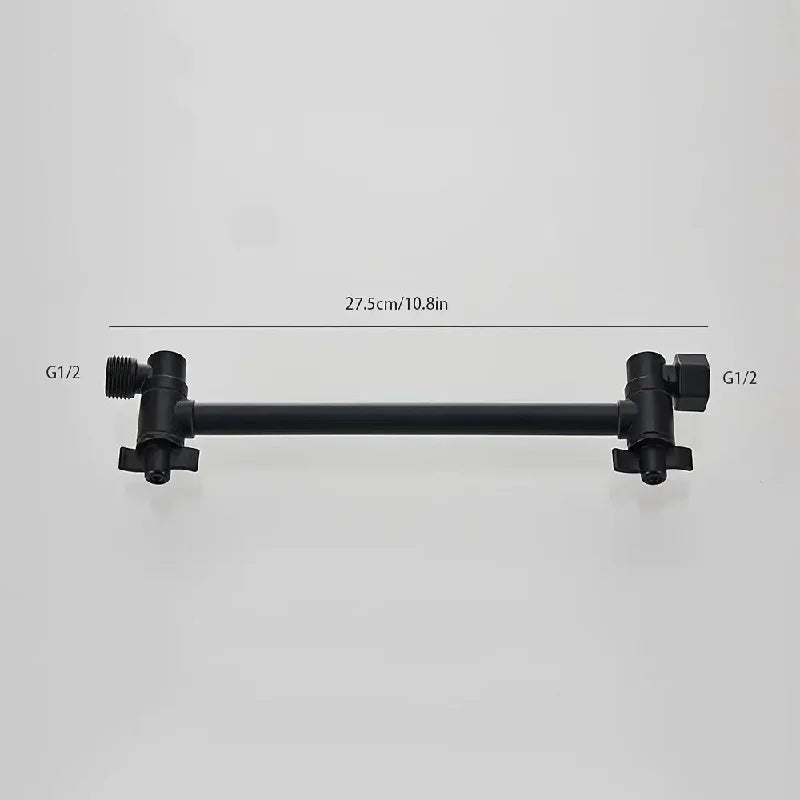 Bras de Douche Réglable Laiton, Double Articulation 28 cm