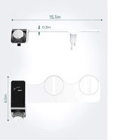 Robinet de Bidet Mural Ultra-Plat Blanc