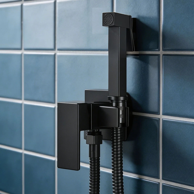 Douchette WC avec Mitigeur Encastré Eau Chaude et Froide, 5 Finitions