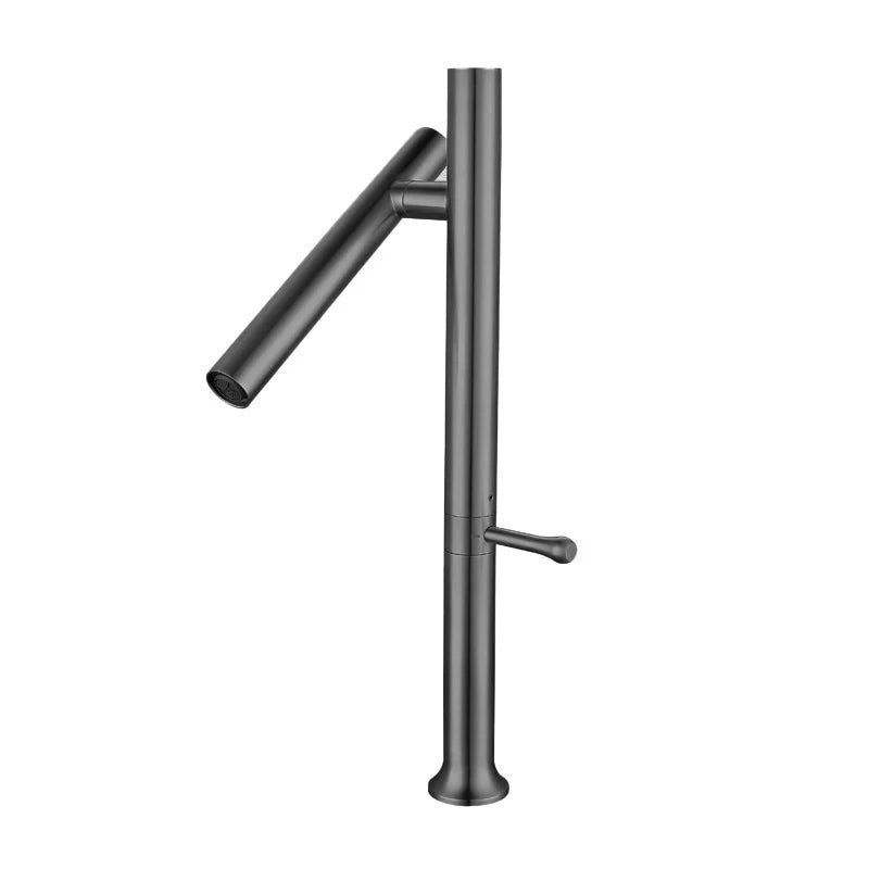 Mitigeur Cuisine Rabattable Inox Brossé ou Gris, Bec Orientable 360°, 42 cm