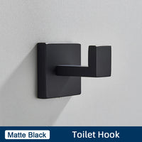 Ensemble Accessoires Salle de Bain Inox 4 Pièces