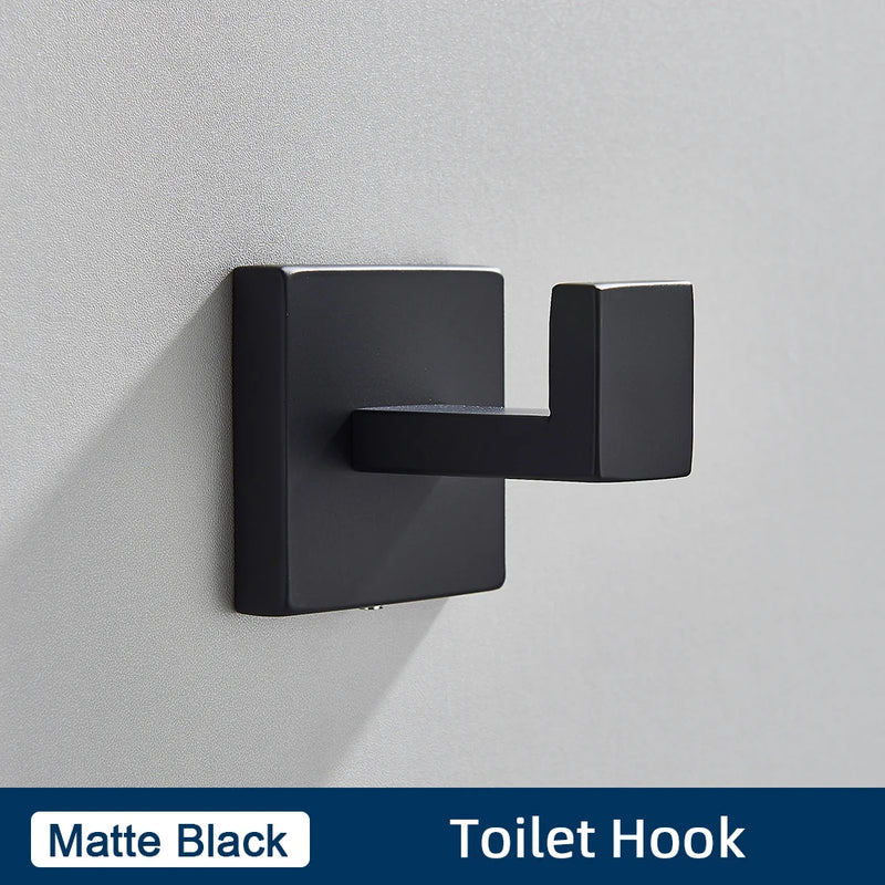 Ensemble Accessoires Salle de Bain Inox 4 Pièces