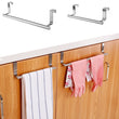 Porte-Serviette de Porte de Meuble Inox Sans Perçage, 23 ou 36 cm