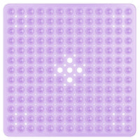 Tapis de Douche Antidérapant Carré à Ventouses 53 x 53 cm