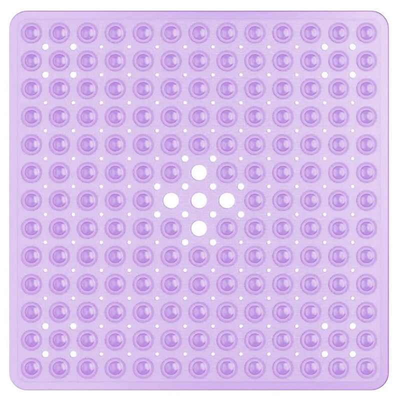 Tapis de Douche Antidérapant Carré à Ventouses 53 x 53 cm