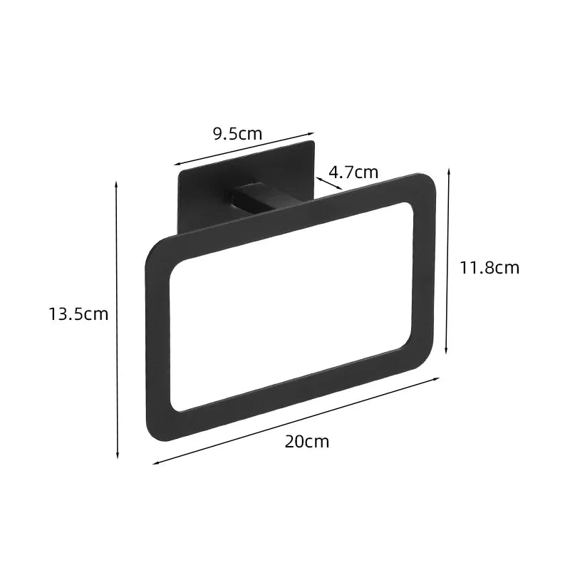 Accessoires Salle de Bain Inox Adhésifs Sans Perçage