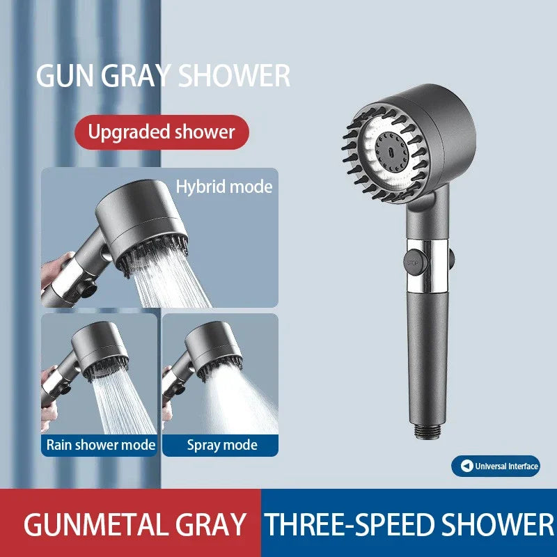Pommeau de Douche à Filtre Haute Pression 3 Modes