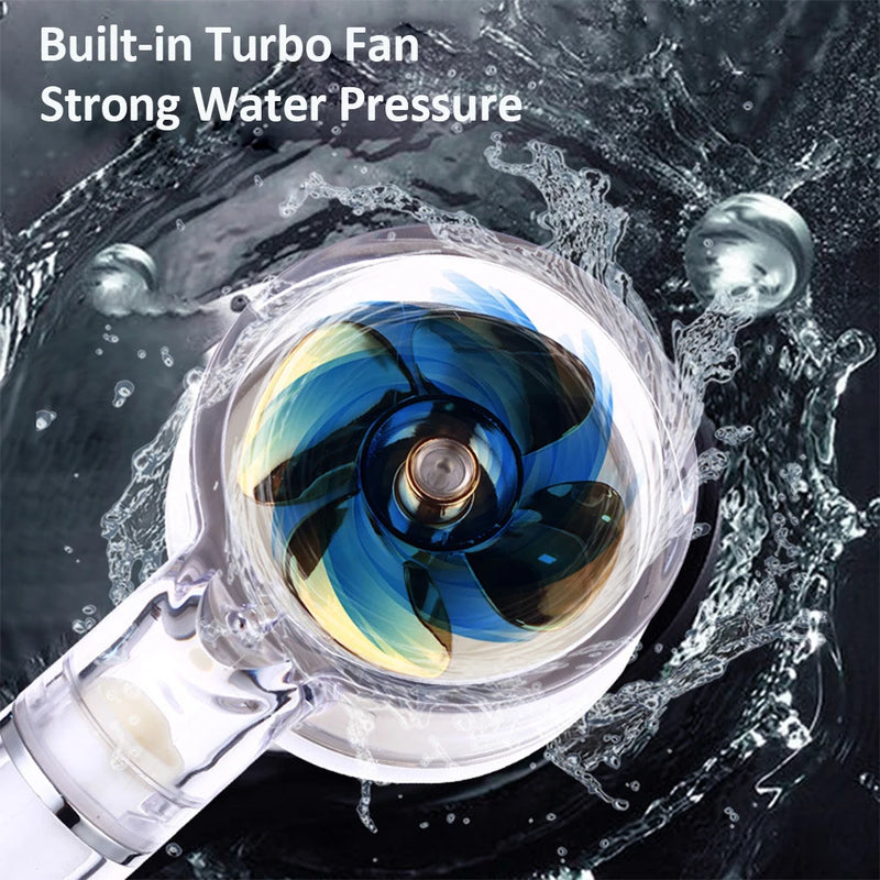 Pommeau de Douche LED Capteur de Température Turbo
