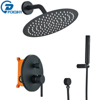 Douche Encastrable Effet Pluie Doré Brossé 20 cm
