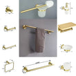 Set Accessoires Salle de Bain Doré Brossé à Composer