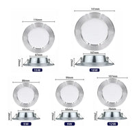 Downlight LED Encastrable Cuisine Ultra Plat, Blanc, Argent ou Doré, 5 à 18 W