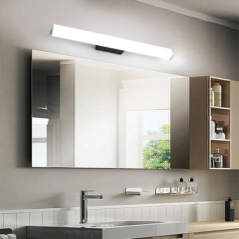 Applique Miroir Salle de Bain LED Tube ou Barre, 25 à 55 cm