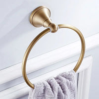 Ensemble d'Accessoires de Salle de Bain Bronze Antique Ouvragé