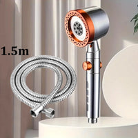 Pommeau de Douche Filtrant 5 Modes, Orange, Gris ou Argent, Lots au Choix