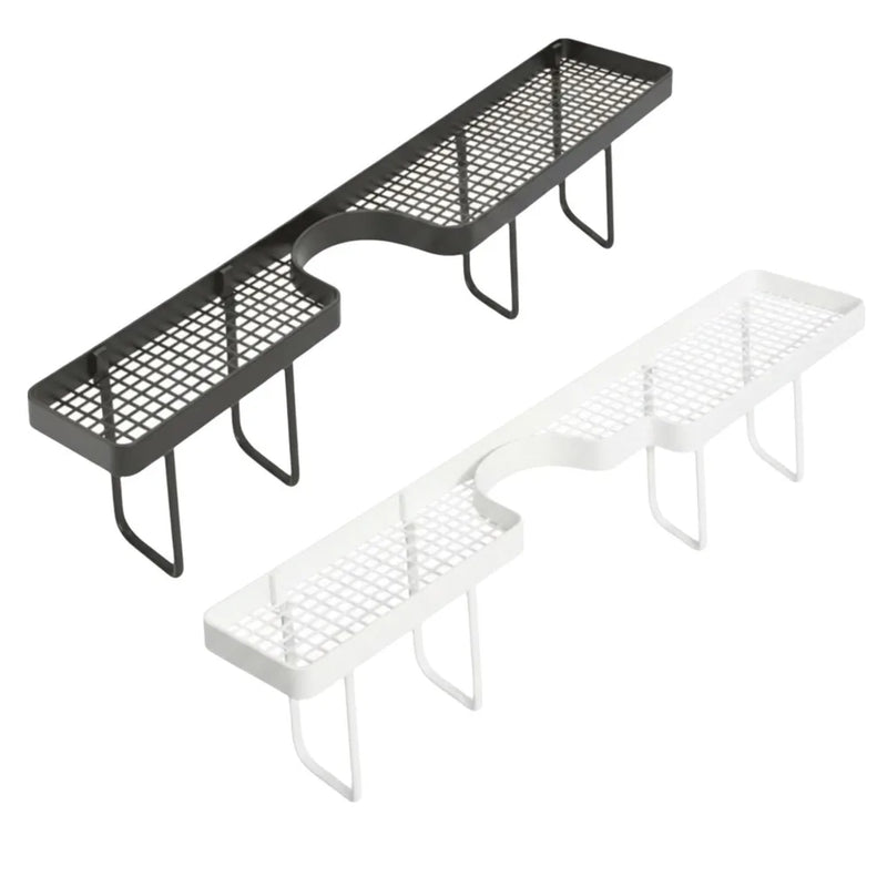 Étagère de Robinet pour Lavabo Sans Perçage, Noir ou Blanc, 50 cm
