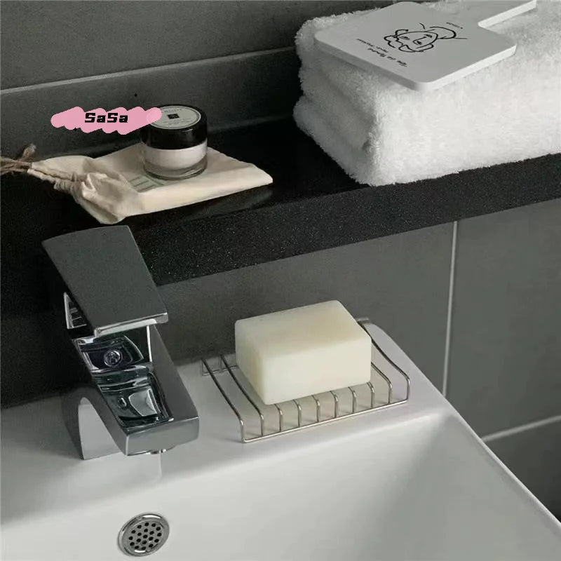 Porte-Savon en Inox avec Plateau de Drainage