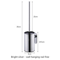Brosse WC Ronde Inox avec Support, 7 Coloris