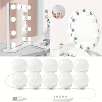 Guirlande LED USB Miroir Maquillage Intensité Variable