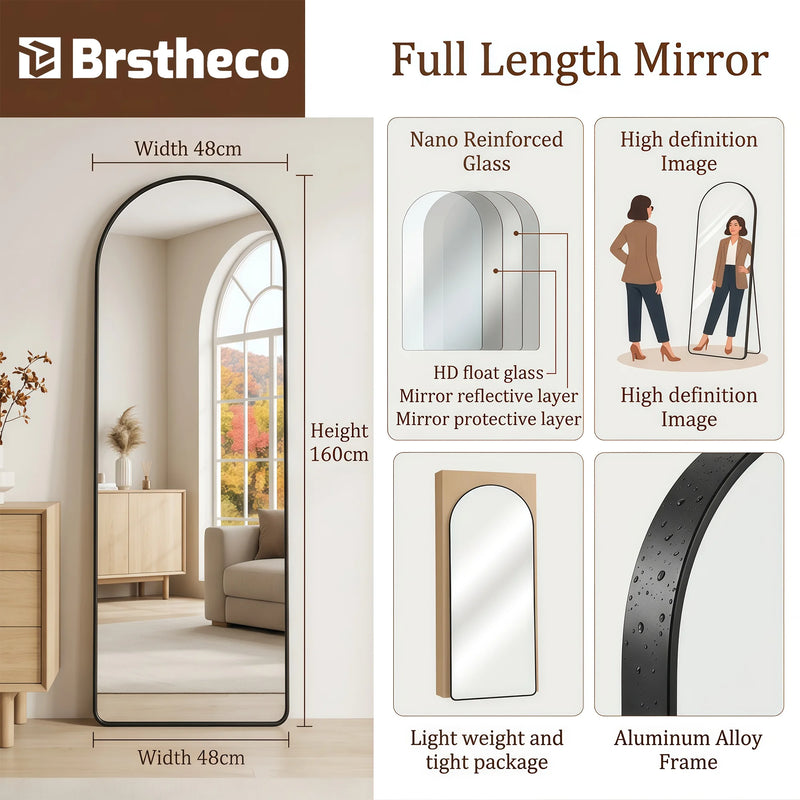 Miroir sur Pied Pleine Longueur 160 cm à Suspendre