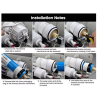 Membrane Osmose Inverse TFC 1812 75 GPD pour Osmoseur 5 Étapes
