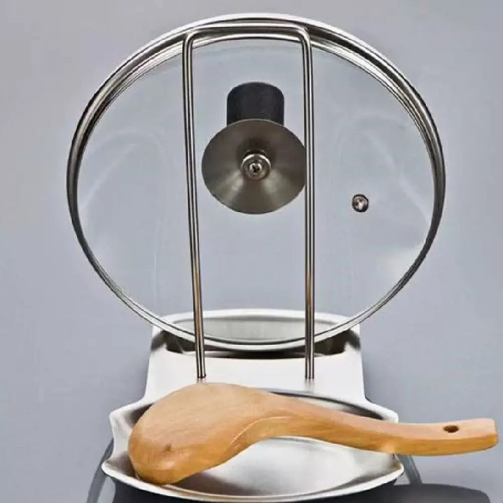 Repose-Couvercle et Repose-Cuillère Inox à Arceau, 19,5 x 16,2 cm