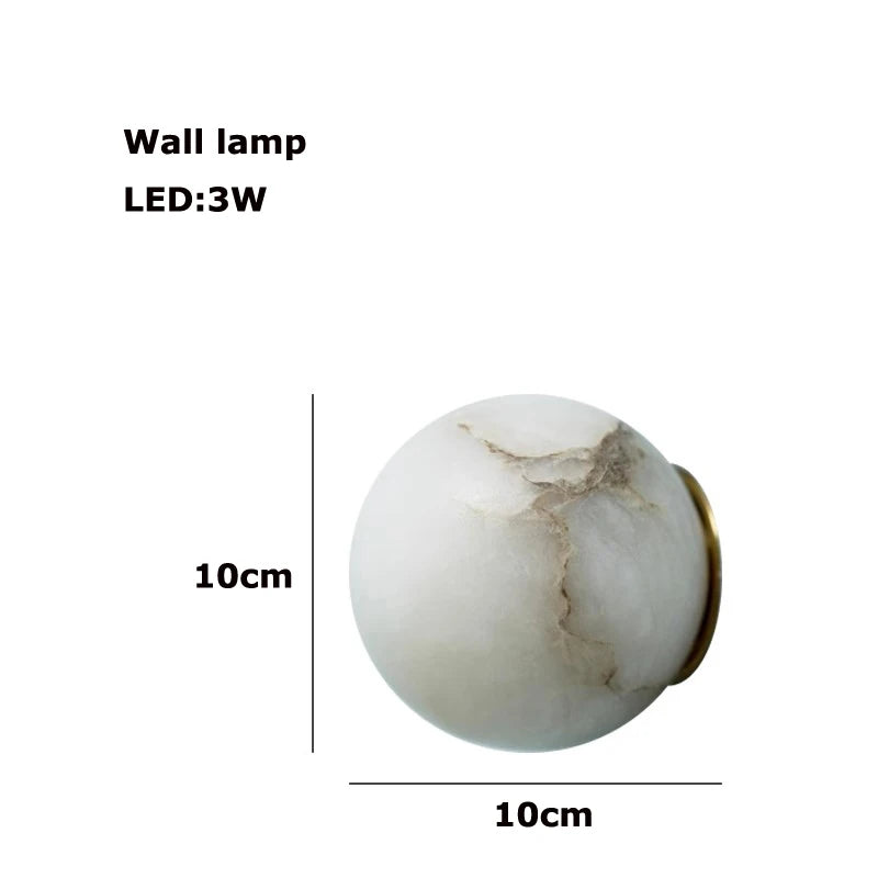 Suspension Cuisine Marbre Galet ou Œuf, 13 à 23 cm