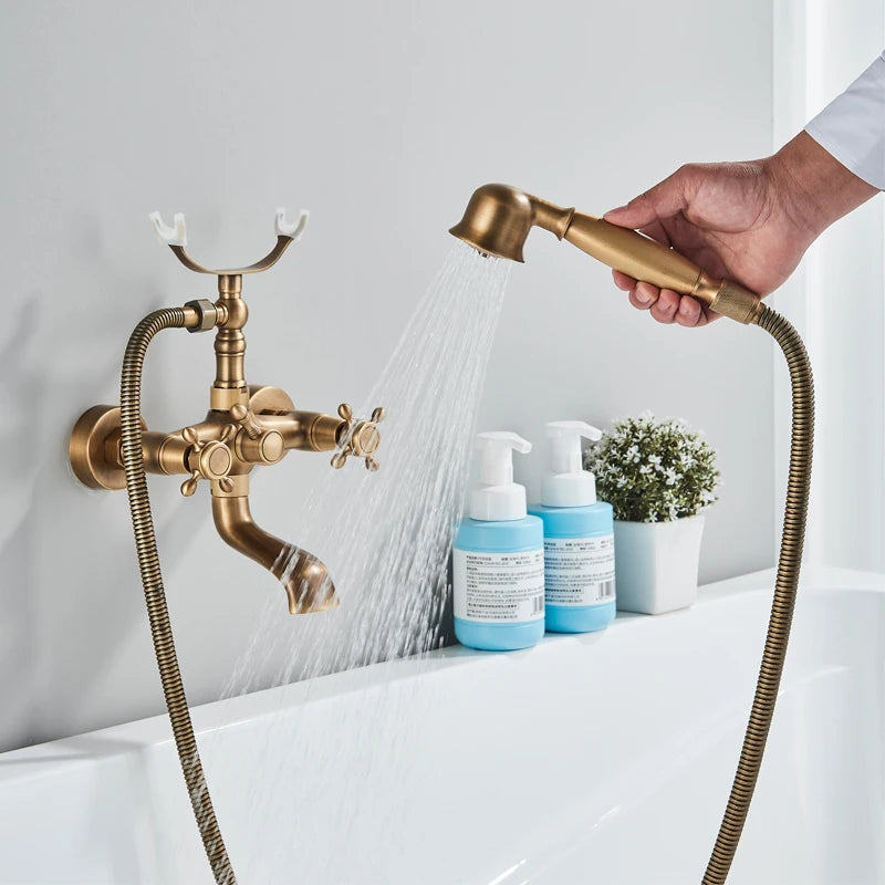 Mitigeur de Douche Rétro Céramique Double Poignée