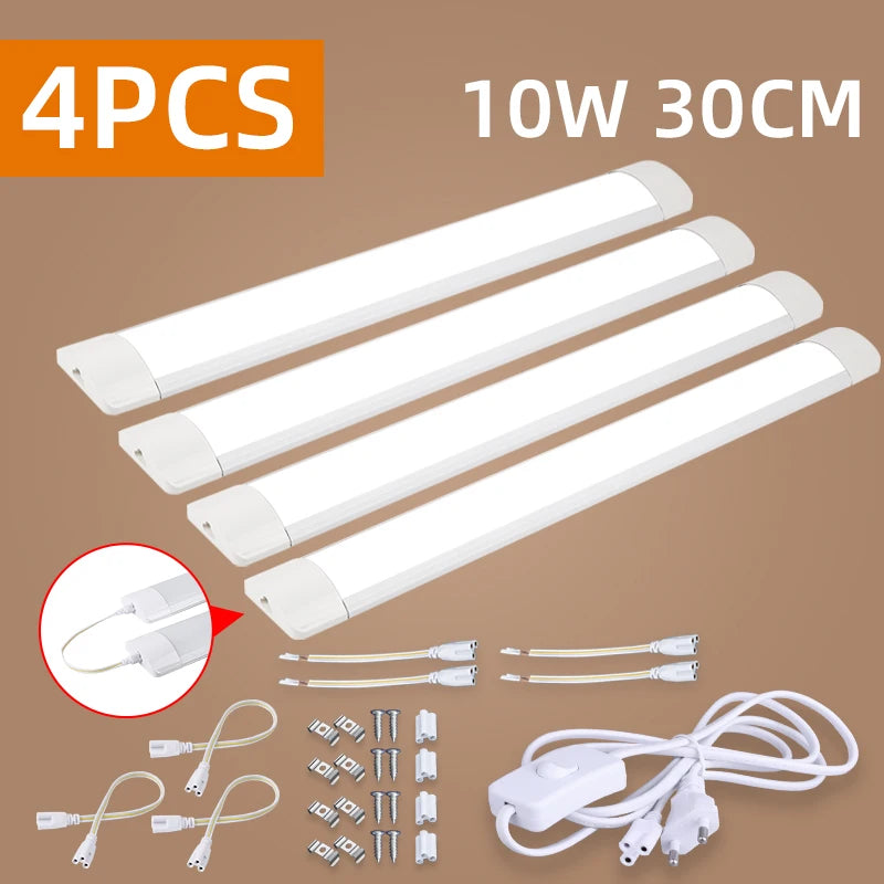 Réglette LED Cuisine Sous Meuble T5 ou Plate, 30 ou 50 cm