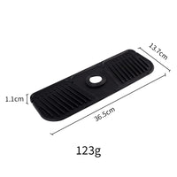 Tapis de Robinet Silicone Anti-Éclaboussures 36,5 ou 44,4 cm, Gris ou Noir
