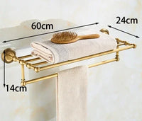 Accessoires Salle de Bain Laiton Antique Brossé à la Pièce, 20 Articles