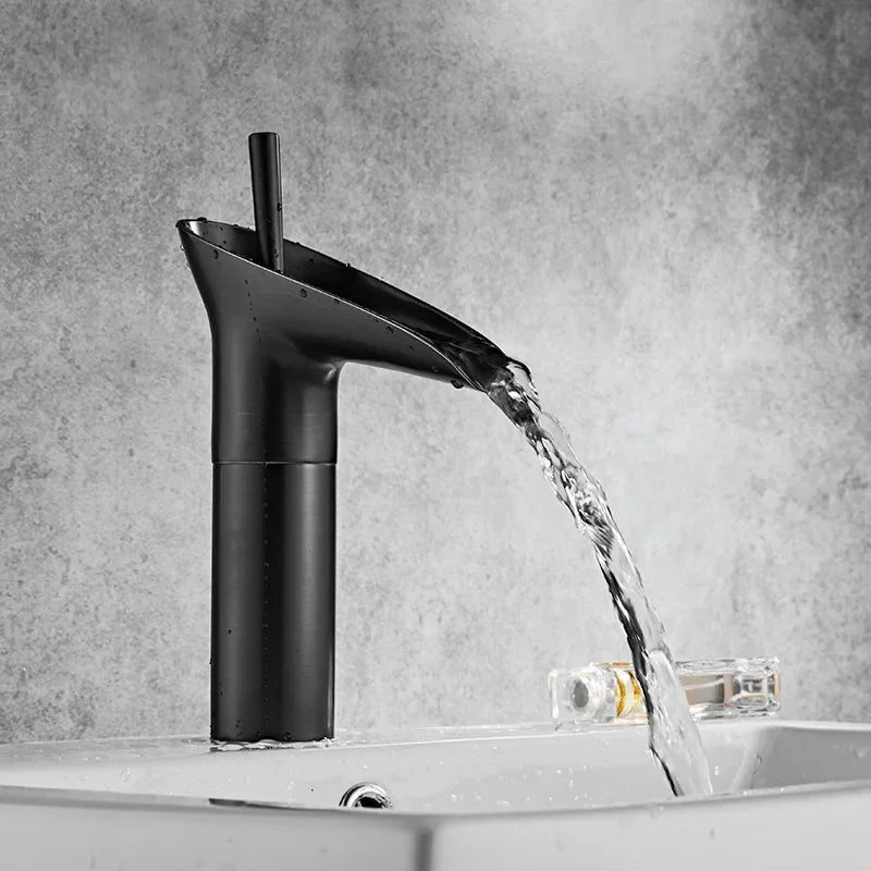 Mitigeur Lavabo Cascade Laiton Bronze Antique