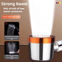 Pommeau de Douche Haute Pression 5 Modes Filtre Intégré, 9 Coloris