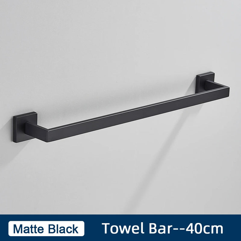 Ensemble Accessoires Salle de Bain Inox 4 Pièces