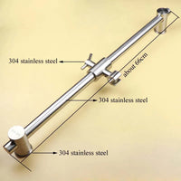 Barre de Douche Coulissante Inox 304 66 cm, Rail et Pièces Détachées