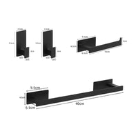 Accessoires Salle de Bain Inox Adhésifs Sans Perçage