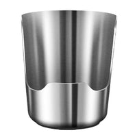 Repose-Couvercle Inox à Encoche avec Pot à Ustensiles, 10 cm