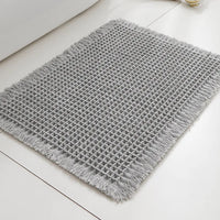 Tapis de Bain à Pompons Antidérapant Ultra Absorbant