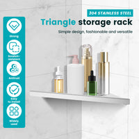 Étagère de Douche d'Angle en Inox 33,5 cm
