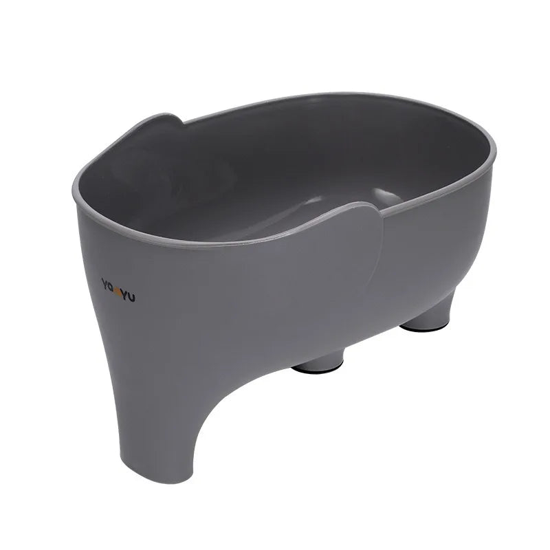 Panier d'Évier Éléphant en Plastique pour Éponges et Légumes, 4 Couleurs, 1 à 3 Pièces