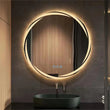 Miroir LED Rond Salle de Bain Éclairage Spirale Anti-Buée Tactile