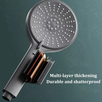 Pommeau de Douche Rond Grand Panneau 5 Vitesses Filtrant