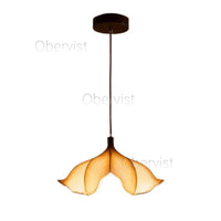 Suspension Cuisine Pétale Wabi-Sabi, Ø 45 cm, Blanc Chaud ou Froid