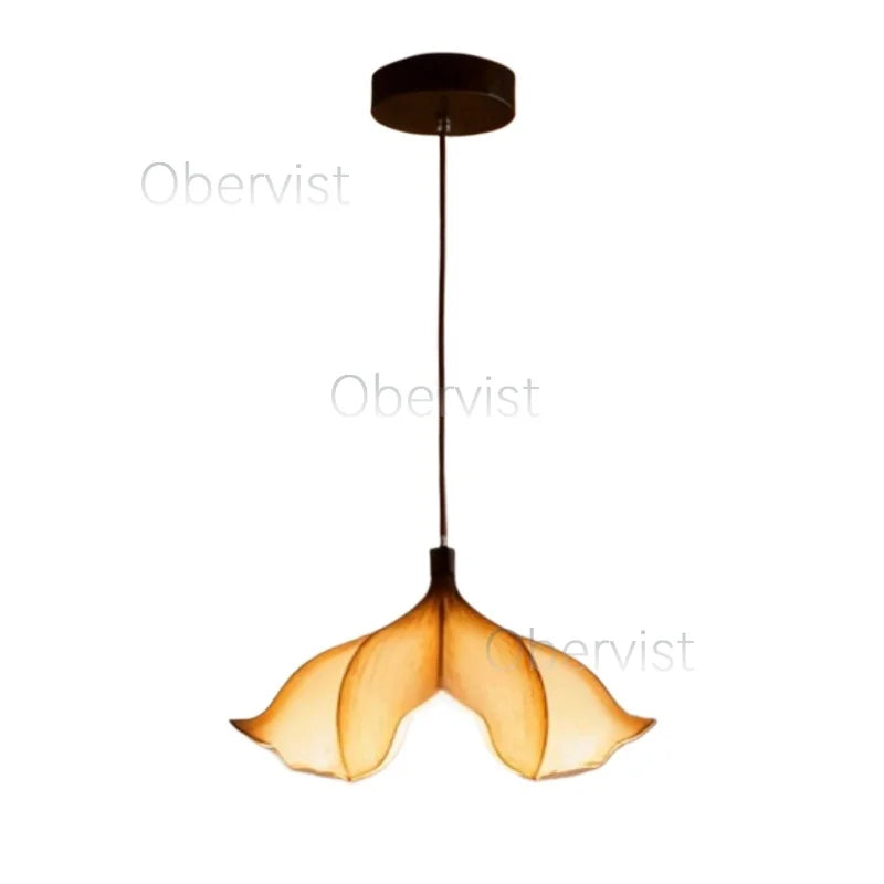 Suspension Cuisine Pétale Wabi-Sabi, Ø 45 cm, Blanc Chaud ou Froid