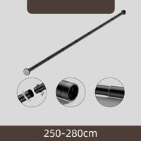 Barre de Douche Télescopique Inox, Noir ou Blanc, 70 à 280 cm