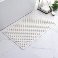 Tapis de Douche Antidérapant à Ventouses Drainant 43 x 75 cm