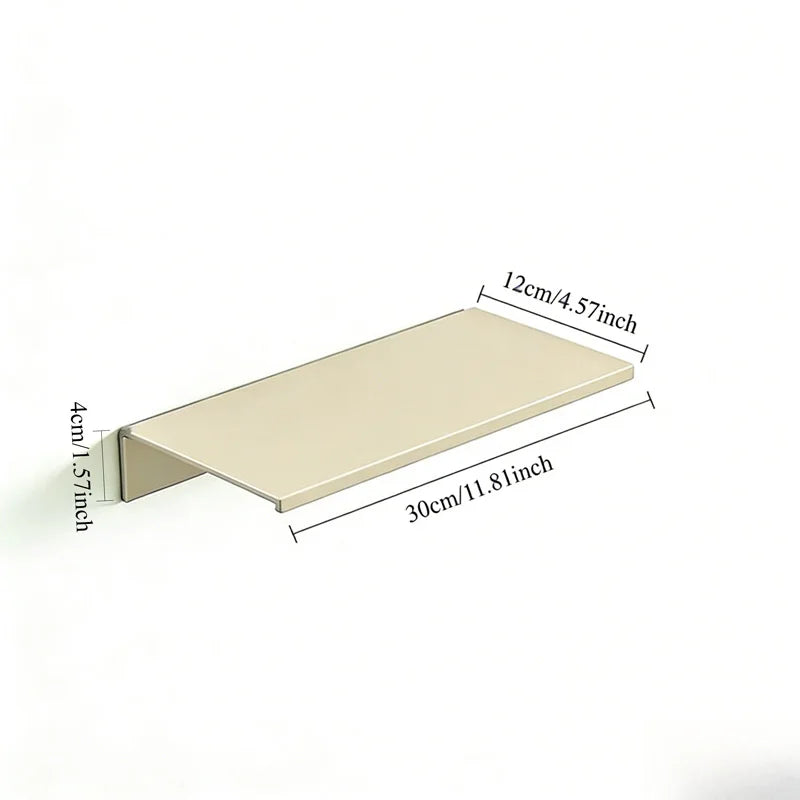 Étagère Murale Flottante en Métal Sans Perçage 40 cm