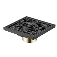 Bonde de Douche Carrée Laiton Multi Finitions 10 à 30 cm