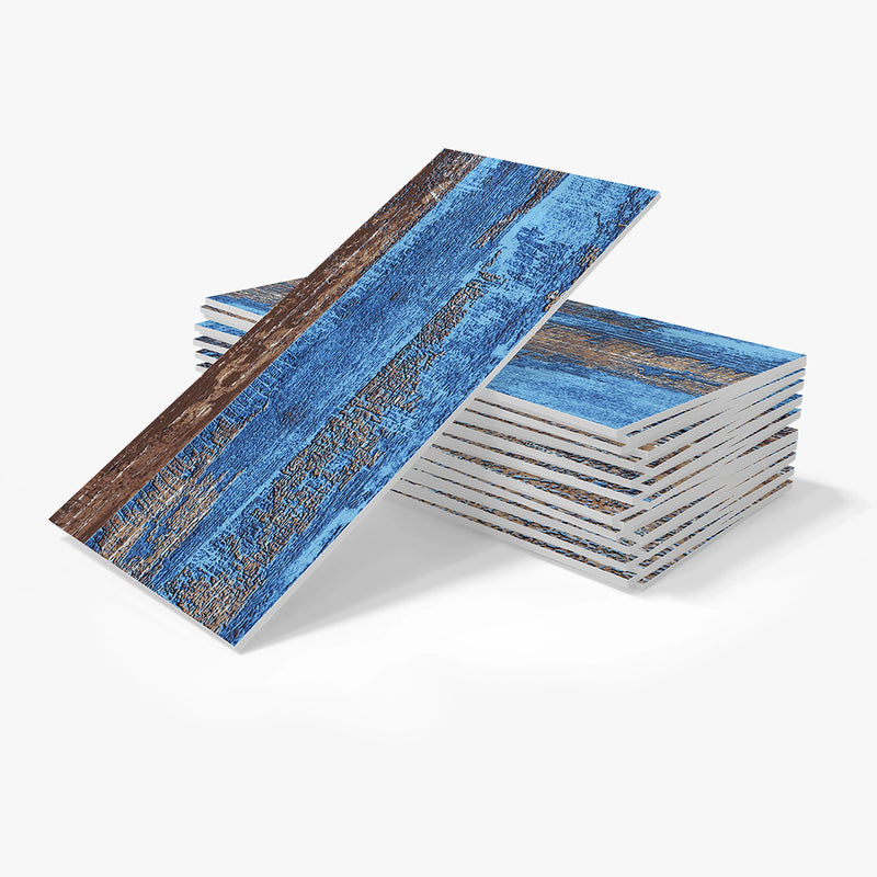 Crédence Adhésive Effet Bois et Pierre, 12 Coloris, 16 à 64 Pièces