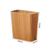 Poubelle Cuisine en Bois Style Japonais 12 L, Clair ou Foncé